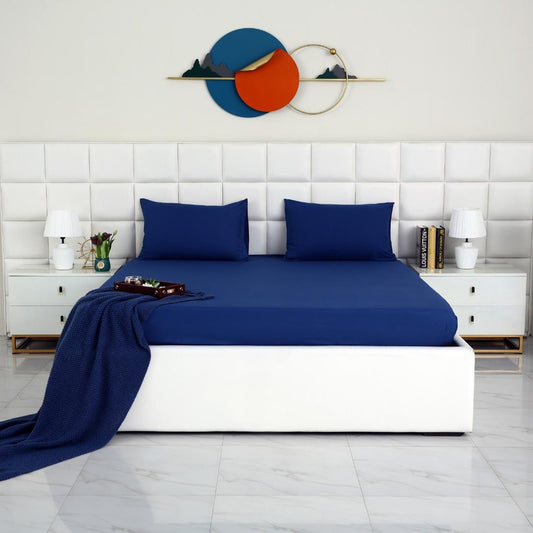 100% Water Replant Fitted Sheet-Blue Protectors Apricot