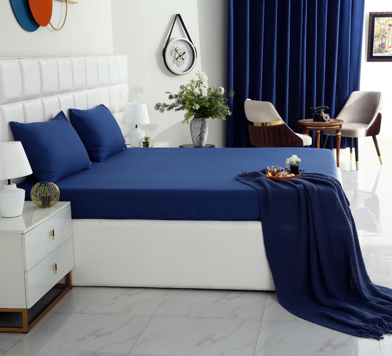 100% Water Replant Fitted Sheet-Blue Protectors Apricot
