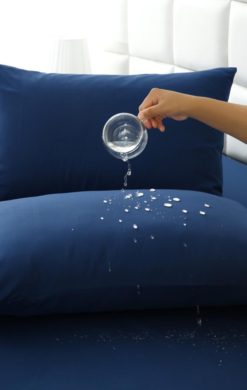 100% Water Replant Fitted Sheet-Blue Protectors Apricot