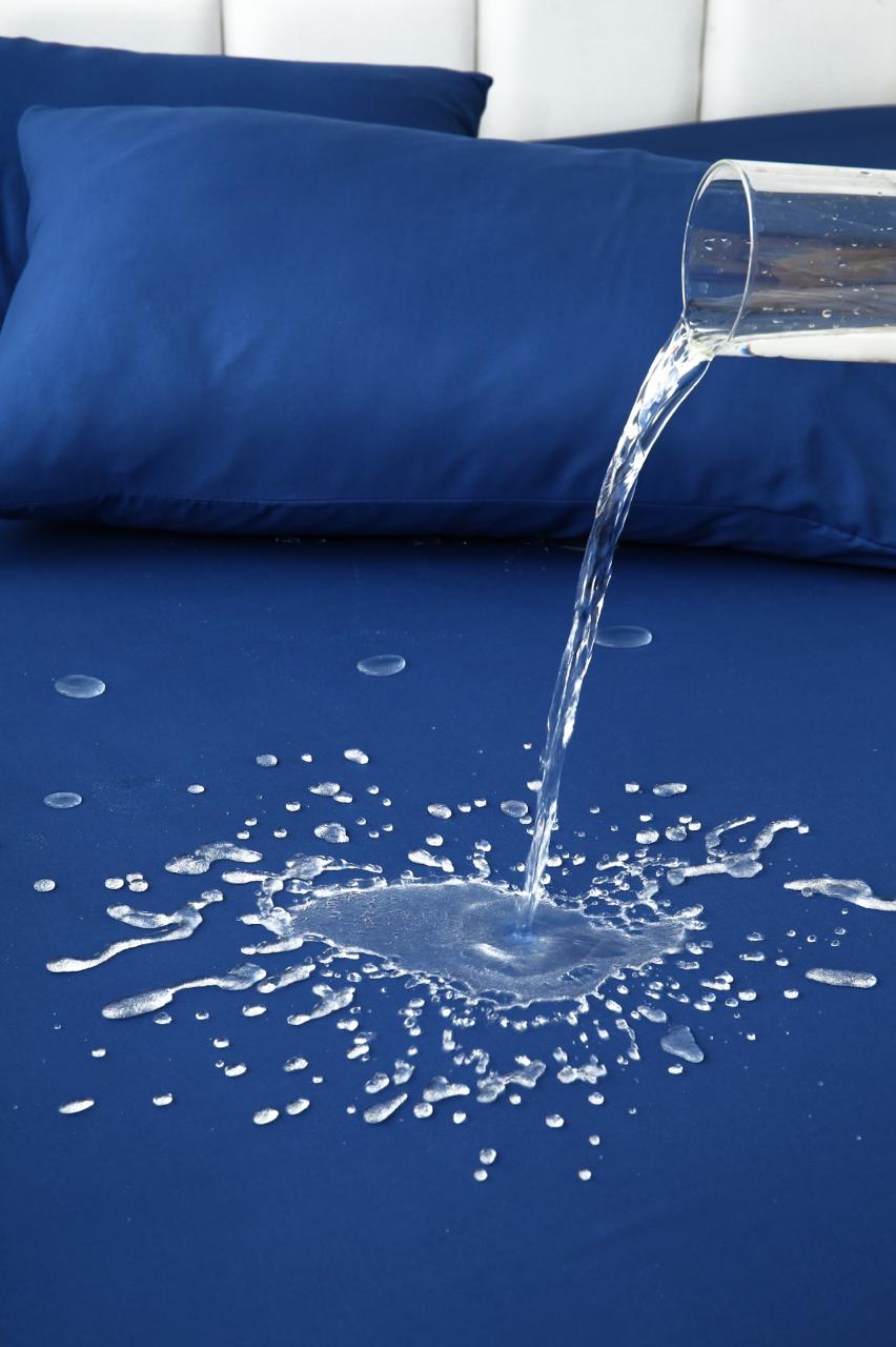 100% Water Replant Fitted Sheet-Blue Protectors Apricot