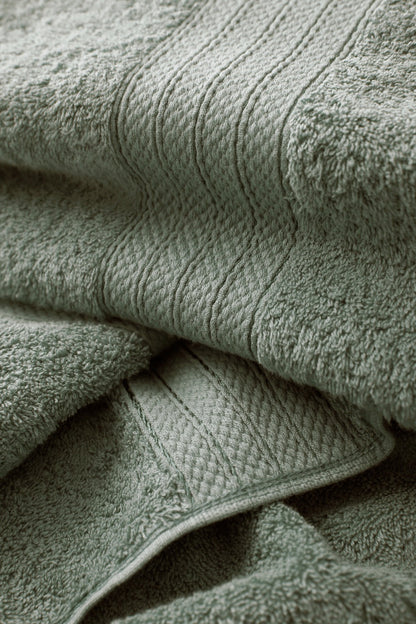 1 PC 100% Cotton Towel (16079)- Dessert Sage Bath Towels & Washcloths Apricot