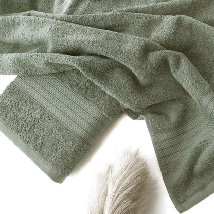 1 PC 100% Cotton Towel (16079)- Dessert Sage Bath Towels & Washcloths Apricot