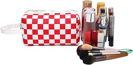 Women Waterproof PU Leather Cosmetic Storage Bags Chess-SA2405-115 Cosmetic Pouches Apricot