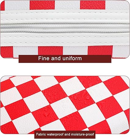 Women Waterproof PU Leather Cosmetic Storage Bags Chess-SA2405-115 Cosmetic Pouches Apricot