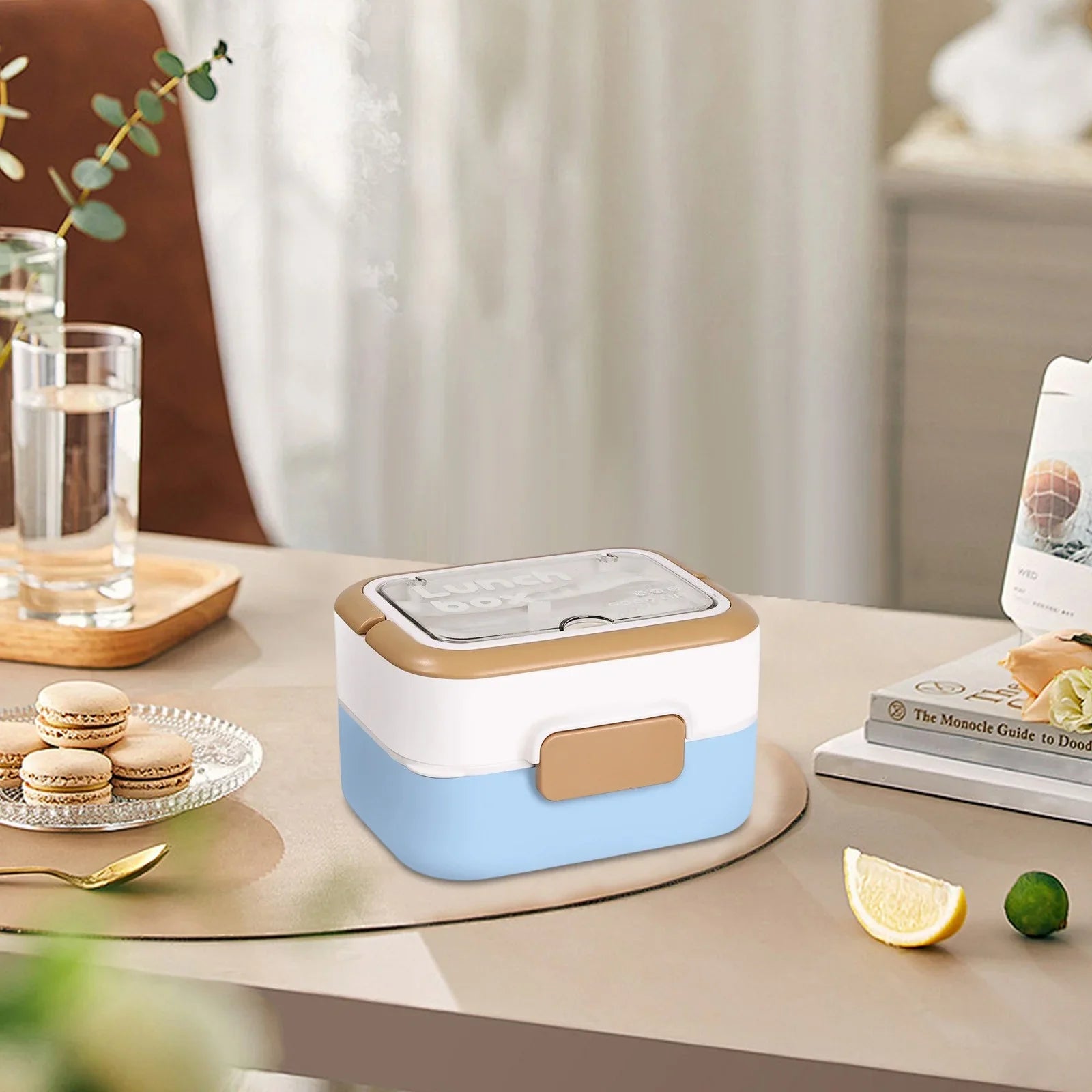 Homeatic Stainless Metal Lunchbox (SA2510-059) Apricot