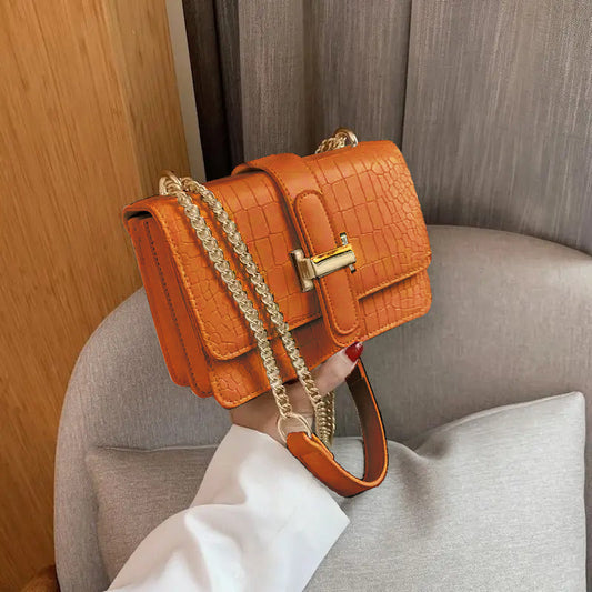 1PC Crossbody Bag For Women-Orange SA2405-133 Ladies Bag Apricot