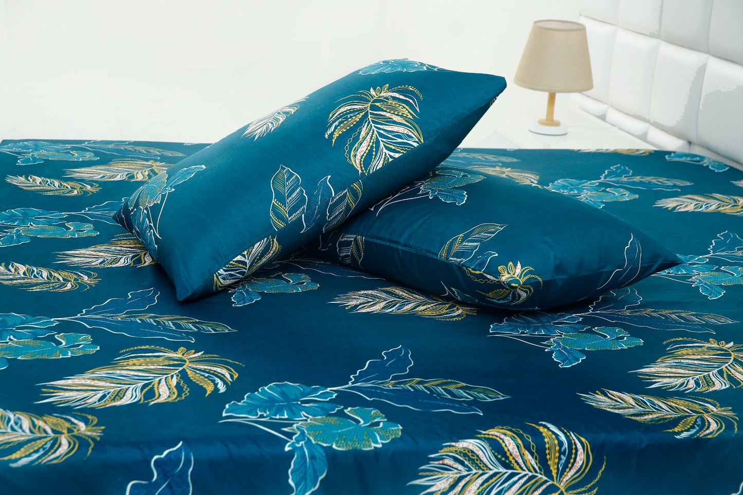 2Pcs Single Bed Sheet-Caulifower