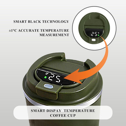 510ML Thermo Coffee Mug with Hermetic Temperature (SA2510-074)Olive Tumbler Apricot