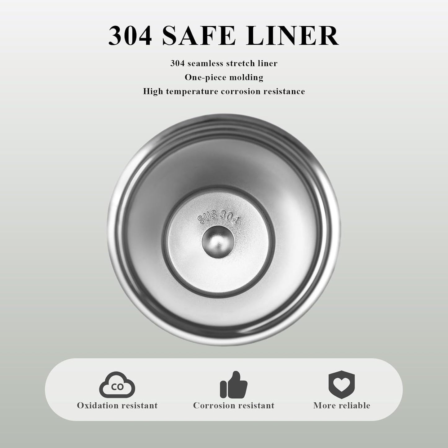 510ML Thermo Coffee Mug with Hermetic Temperature (SA2510-074)Olive Tumbler Apricot