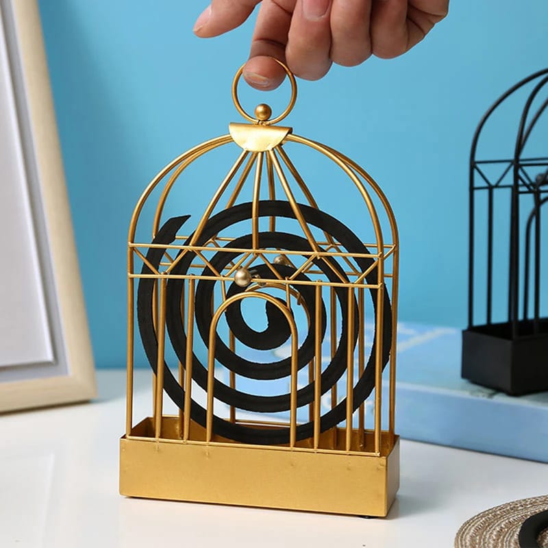Mosquito Coil Holder (SA2512-03)Gold Storage Organizer Apricot