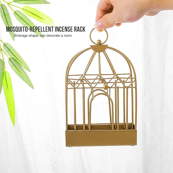 Mosquito Coil Holder (SA2512-03)Gold Storage Organizer Apricot