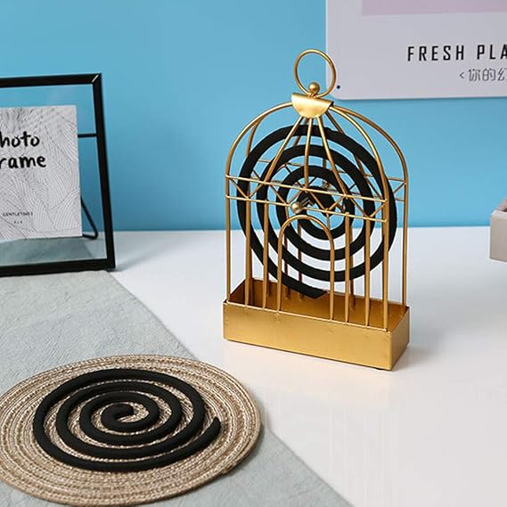 Mosquito Coil Holder (SA2512-03)Gold Storage Organizer Apricot