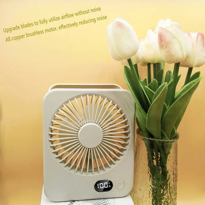 Rechargeable Portable Fan-SA2411-66 Apricot