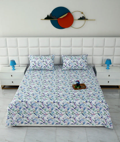 3 PCs Double Bed Sheet-DB205 Bed Sheets Apricot