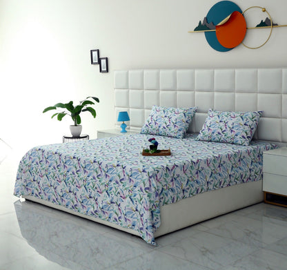 3 PCs Double Bed Sheet-DB205 Bed Sheets Apricot