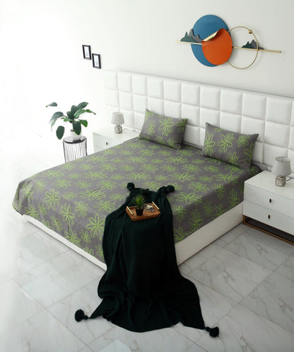 3 PCs Double Bed Sheet-Carnation BED SHEET Apricot