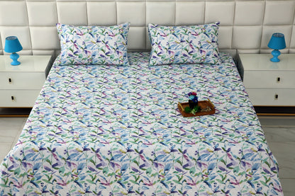 3 PCs Double Bed Sheet-DB205 Bed Sheets Apricot