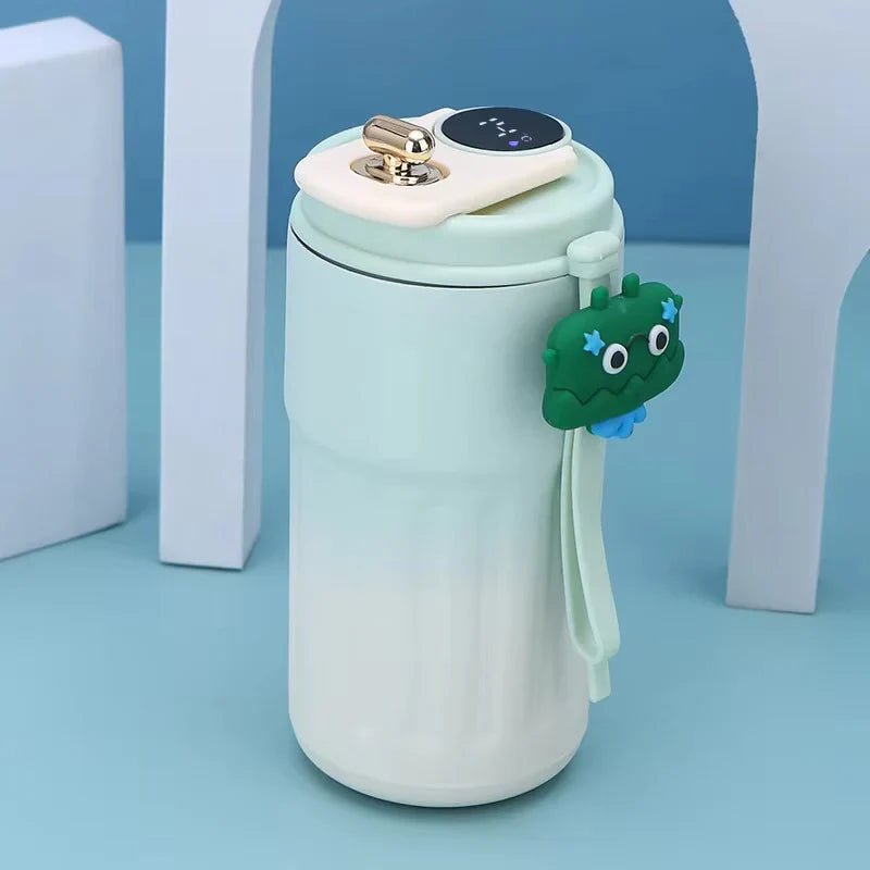 Smart Coffee Thermos With Temperature Display (SA2510-154)Blue Tumbler Apricot