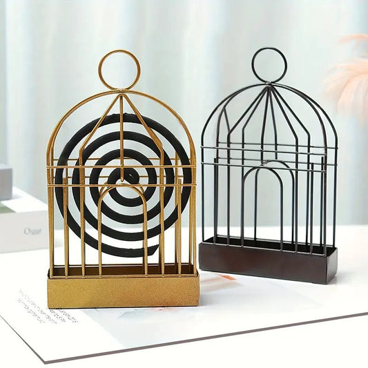 Mosquito Coil Holder (SA2512-03)Gold Storage Organizer Apricot