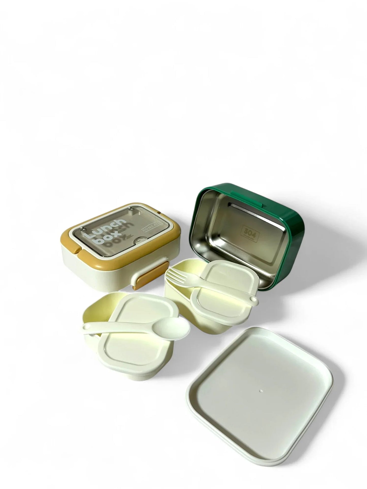 Homeatic Stainless Metal Lunchbox (SA2510-059) Apricot