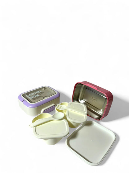 Homeatic Stainless Metal Lunchbox (SA2510-059) Apricot