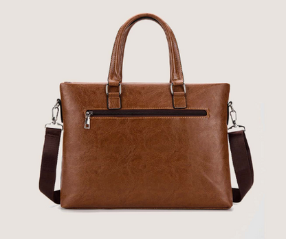 Genuine Leather Laptop Bags For Men & Women-SA2408-264(Brown) Laptop Bag Apricot