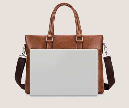 Genuine Leather Laptop Bags For Men & Women-SA2408-264(Brown) Laptop Bag Apricot