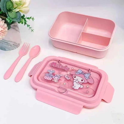 Cute Lunch Carrier with Secure 2-Point Locking Lid (SA2510-054)Melody Apricot