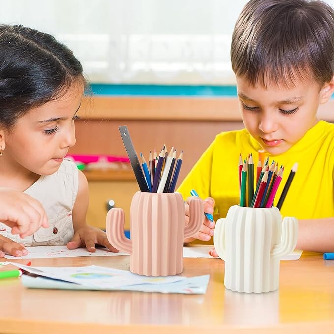 2PCs Nordic Style Vase Container (SA2510-090) Candle Stand Apricot