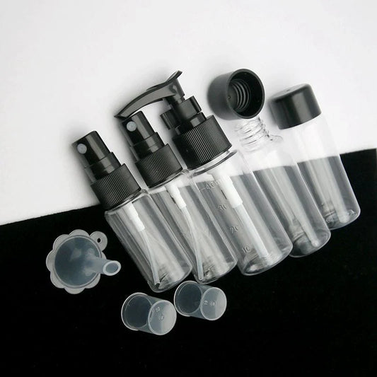 5PCs BPA Free Portable Toiletry Containers Set-Black(SA2405-285) Cosmetic Pouches Apricot