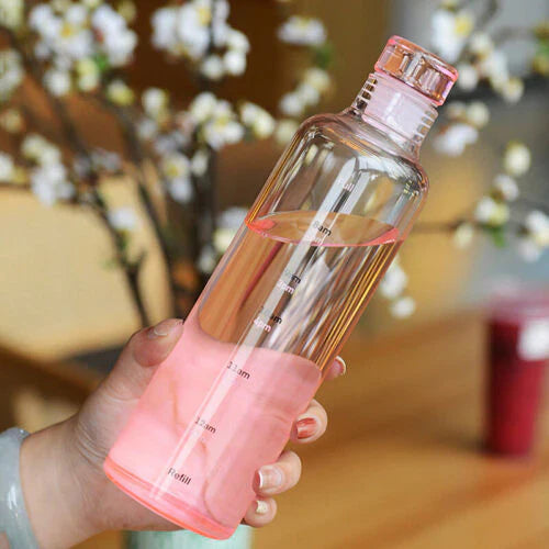 Water bottle with Time Marker Cover-SA2408-169 Apricot