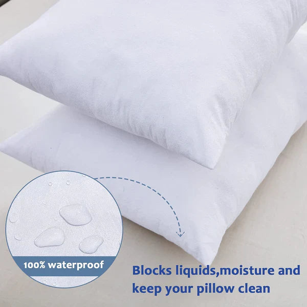 100% Water Repellent Pillow-White Protectors Apricot