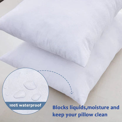 100% Water Repellent Pillow-White Protectors Apricot